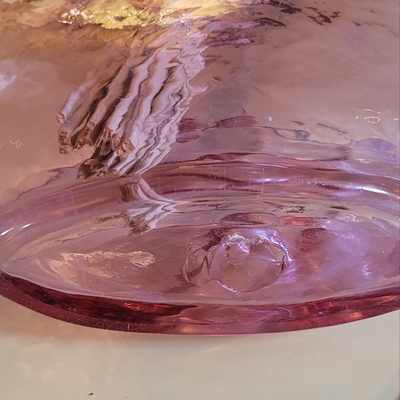 Vtg BLENKO 6310 decantor VASE rare only made in 1963 ROSE Madonna & child USA - Picture 4 of 7